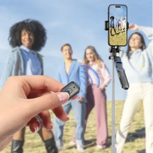 MEUYAG Monopod Remote Shutter With Fill Light for iPhone Samsung Xiaomi Phone Holder Mini Tripod Wireless Bluetooth Selfie Stick - Image 2