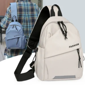 1piece fashion nylon messenger bag,unisex chest bag,adjustable shoulder strap,zipper closure,suitableforoutdoor,sports,commuting