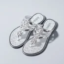 "Women's Flip-Flop Sandals with Rhinestones Beach Casual Slides for Outdoor Wear, Flat Soles and Toe-Post Slippers for Summer"