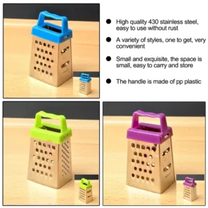 Stainless Steel Mini Four-Sided Grater Planer Multifunctional Peel Cutter Ginger Garlic Fruit Grater Home Kitchen Accessories - Image 4