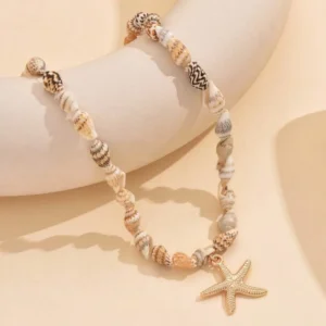 Bohemia Multicolour Bead Shell Pendant Necklace for Women Fashion Summer Adjustable Geometric Jewelry Holiday Beach Gift - Image 5