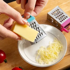 Stainless Steel Mini Four-Sided Grater Planer Multifunctional Peel Cutter Ginger Garlic Fruit Grater Home Kitchen Accessories - Image 3