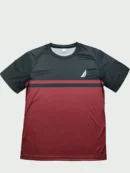 Men'S Novelty 3D Crew Neck T-Shirt,Casual Polyester Knit Fabric with Slight Stretch,Regular Fit,with Striped Pattern,