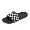 Men's Real Leather Sandals Comfortable Men's Sandals Beach Checkered Slippers Men's Summer Shoes 2025 Men's Slippers Plus Size