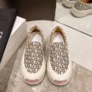 Fashion Designer Women's Platform Sneakers Casual Comfortable Ladies Flat Canvas Shoes Girls Letter Printing Slip-on Loafers