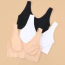 Women Crop Tank Top Women's New Style Yoga Sports Bra Quick Drying Thread Fitness Top Beautiful Back Sports Seamless Bra Solid