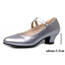 dancing shoes for women latino outdoors Latin Salsa dance shoes for women close toe low heels 3.5cm Modern Dance Shoes wholesale