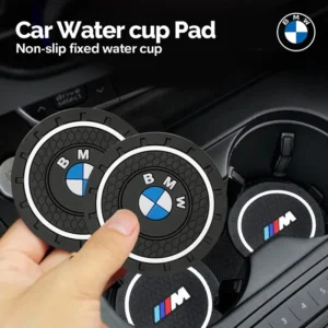 2Pcs Car Water Cup Mat Auto Interior Storage Pad Accessories For BMW E91 X5 E70 F11 E30 F31 X3 F25 E61 E83 X1 E53 E87 F40 F32 x7