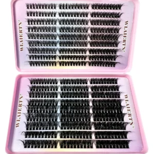 Faux Mink Eyelashes 540Cluster C Curled 9-16mm Mixed Natural Eyelash Extension 3D Russian Strip Personal Eyelash Makeup Tool - Image 3