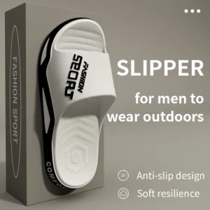 High Quality Men's Summer Fashion Thick Sole Sandals,Viral Beach Pool Slides,Non-Slip Bathroom Slippers,Trendy Male Sports Shoes - Image 5