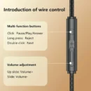 Metal Magnetic Wired Earphones 3.5mm L Jack HIFI Stereo Headphone Noise Reduction Gaming Headset With HD Mic for All Smartphones