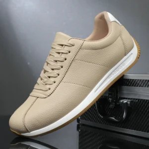 Leisure Running Summer Fashion Anti Slip Mountaineering PU Leather Sports Shoes Tennis Trend Hot Selling Men White Flat Shoes