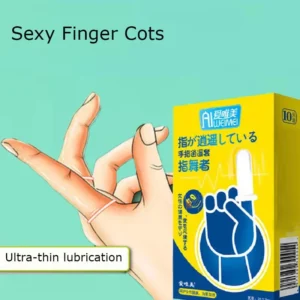 ZUOTING 10PCS Reusable Condom Finger Sleeve Vaginal Massager Female Masturbation G Spot Stimulator Clitoris Stimulator Sex Toys
