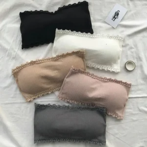 Summer Strapless Women Bras Back Lace Sexy Chest Tops Seamless Breathable Underwear Brassiere Solid Invisible Chest Wraps Bra - Image 4
