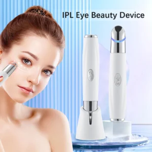 Hot Compress Eye Beauty Device Microcurrent Eye Massager Remove Eye Bags Dark Circles Red Blue Light Eye Lifting Massager