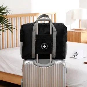 Large Capacity Foldable Airplane Bag, Travel Bag, Lever Lift, Portable Storage Bag, Sports and Fitness Bag organizer storage bag - Image 2