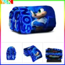 Double Layer SONIC Cartoon Cross-border Double-layer Pencil Bag Pencil Case Primary and Secondary School Student Stationery Box