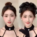 New Big Hair Bows Chiffon Solid Color Large Bowknot Hairpins Spring Clamp Clip Women Korea Headwear Accessories