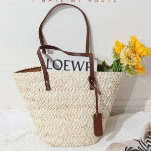 New Fashion Handheld Bag Large Capacity Women Shoulder Bags Straw Woven Handbags Hand-woven Tote Beach Bags Designer Brand Purse - Image 2