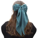 Satin Ribbon Headwear Big Bows Hairpin Spring Clips Hair Accessories for Women Girls Trendy Korean Spring Summer Headwear 2024