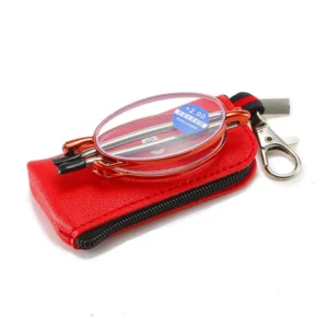 Portable Folding Reading Glasses очки with Keychain Case Anti Blue Light Presbyopic Women Men Ultralight Hyperopia Eyeglasse - Image 2