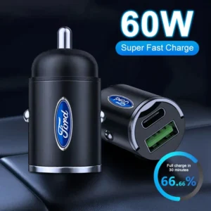Car Accessories Fast Charger USB Type-C Charging Adapter For Ford Focus Mondeo MK1 MK2 MK4 MK3 Fiesta ST Line Kugo Escape Fusion