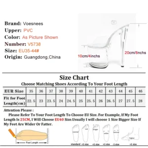 Transparent Crystal Women Sandals with Heels Pole Dancing T-show Model Stripper Shoes Party Club StilettosBride's Wed-ding Shoes - Image 4