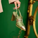 Sandals Designer Pointed Toe Women High Heels Print Random Shoes Sexy Summer Dress Slingback Platform Mujer Zapatos Pumps