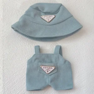 NO Doll, For Labubu Doll Clothing Set Hat 17cm Clothes Shoes Doll DIY Accessories Training Sitting Party Games Toys Gifts - Image 4