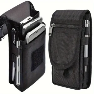 Mobile Phone Bag Casual Waist Bag Pen Insertion Bag Flip Top Mobile Phone Waist Hanging Bag Waist Bag Mobile Phone