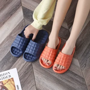 Summer Fashion Indoor Home Slippers Soft Comfortable Flip Flops Bath Couple Women Men Family Flat Shoes Hotel Sandals - Image 5
