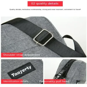 Nylon Shoulder Bag Men Solid Color Crossbody Bag Casual And Fashionable European And American Retro Bag Slingbag - Image 6