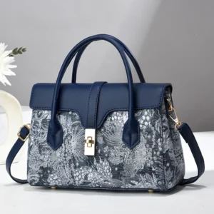 Women's HandBag New European and American Square Simple Retro Fashion Portable Shoulder Bags Messenger BagTote Bag Bolso Mujer - Image 3