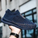 Designer Summer Breathable Men's Sports Shoes, Comfortable Running Shoes, Tenis Outdoor Sliding in Running Shoes, 2025 New Model