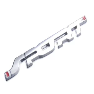 Car Accessories Sticker Styling Metal 3D Chrome Black Auto Car Trunk Racing Sport Word Letter Logo Emblem Badge Decal Sticker - Image 2
