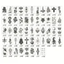 Waterproof Tattoo Stickers Water Proofing Large Black Flower Tattoo Stickers Tattoos And Body Painting Full Arm Tattoo Stickers
