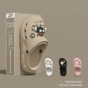 Cartoon Charms Clogs Eva Soft Summer House Slippers Women's Sandals Slipper Man Shoes Kids Indoor Slipper - Image 4