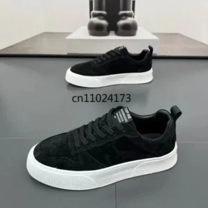 Men's Leather Casual Shoes Loafers 2025 Spring New Comfortable Skatebaord Shoes Flat Shoe Versatile Man Sneakers Tenis Masculino - Image 2
