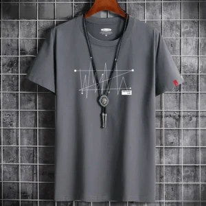 New Summer New Men Tshirt Manga Oversize Men Loose Tee Tops Men Fashion Goth Print Men's Short Sleeve T-shirt - Image 2