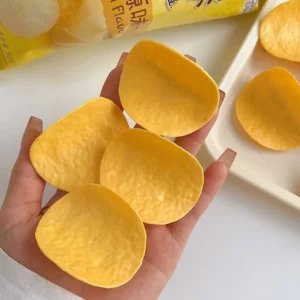 Novelty Simulation Potato Chip Hair Clip for Girls Funny Snack Potato Chip French Fries Hairpin Headwear Hair Accessories - Image 3
