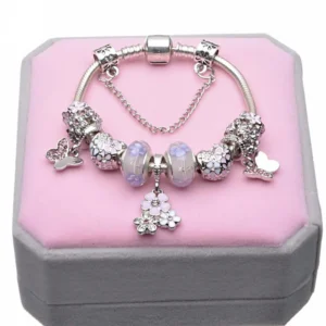 16cm-21cm Luxury Cutterfly Snake Chain Bracelet Fit DIY Brand Bracelets For Women Men Jewelry Gift 2024 New Trend 41 Styles - Image 4