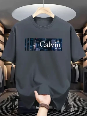 Men's Soft Breathable T-Shirt Bold Design Comfortable Cotton Casual Short Sleeve Tee for Men - Image 3