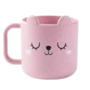 Kids Children Infant Baby Milk Cup with Handle Breakfast Mug Drink Home Cup Cartoon Training Cup Wheat Straw PP