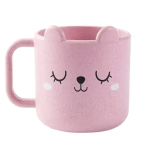Kids Children Infant Baby Milk Cup with Handle Breakfast Mug Drink Home Cup Cartoon Training Cup Wheat Straw PP - Image 6