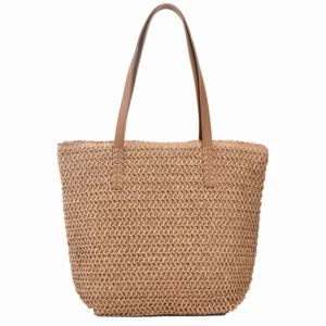 Women's Shoulder Handbag Bohemian 2024 Summer Fashion Straw Beach Tote Bag Travel Shopper Weaving Hand-woven Shopping Bags New - Image 6
