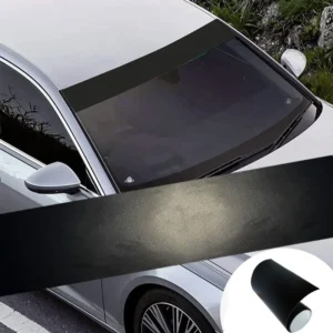 130x20cm Car Windscreen Sun Strip Sticker Matte Black Auto Front Windshield Sun Film Vinyl Decal Sticker Car Decor Accessories
