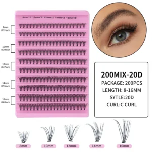 LTWEGO New 10 Rows Individual Lashes Extension Natural Faux Mink Eyelashes Individual Cluster Eyelashes Extension Makeup Cilia - Image 3