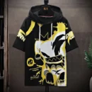 2022 Summer Men's Hoodies Japan Fashion Streetwear Short Sleeve Sweatshirts Men Casual Men Clothed Harajuku Printing Hoodies Men