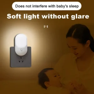 Bedside Lamp Night light EU US Plug LED Night Light AC220V Bedroom Lamp Gift for Children Cute Night Lamp For Corridor WC - Image 2