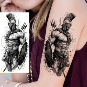 1 Sheet Lion Tiger Warrior Buddha Temporary Tattoos For Men Women Adults Waterproof Realistic Fake Tattoos Long Lasting Stickers - Image 6